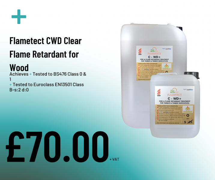 Flametect CWD Clear Flame Retardant for Wood